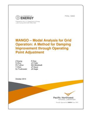 MANGO – Modal Analysis for Grid Operation: A Method for Damping Improvement through Operating Point Adjustment