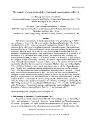 Energetics of Oxygen Adatoms, Hydroxyl Species and Water Dissociation on Pt(111)