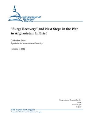 "Surge Recovery" and Next Steps in the War in Afghanistan: In Brief