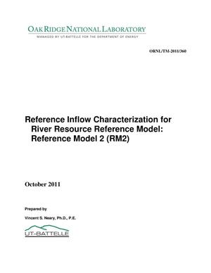 Reference Inflow Characterization for River Resource Reference Model (RM2)