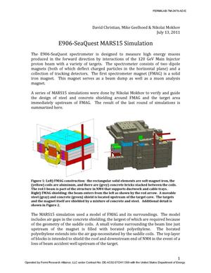 E906/SeaQuest MARS15 Simulation