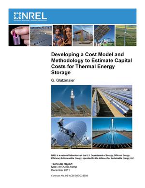 Developing a Cost Model and Methodology to Estimate Capital Costs for Thermal Energy Storage