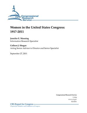 Primary view of object titled 'Women in the United States Congress: 1917-2011'.