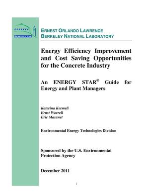 Energy Efficiency Improvement and Cost Saving Oportunities for the Concrete Industry