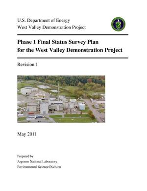 Phase 1 Final Status Survey Plan for the West Valley Demonstration Project.