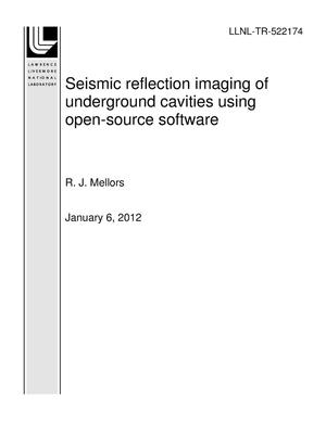 Seismic reflection imaging of underground cavities using open-source software