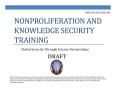 Report: Nonproliferation and National Security Training Global Security Throu…