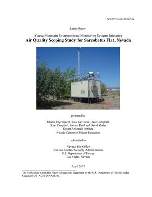 Air Quality Scoping Study for Sarcobatus Flat, Nevada (EMSI April 2007)