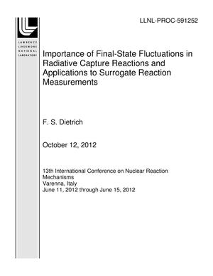 Importance of Final-State Fluctuations in Radiative Capture Reactions and Applications to Surrogate Reaction Measurements