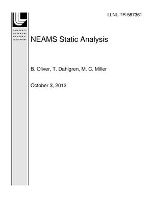NEAMS Static Analysis