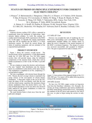 Status of Proof-of-principle Experiment for Coherent Electron Cooling