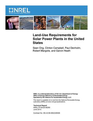 Land-Use Requirements for Solar Power Plants in the United States