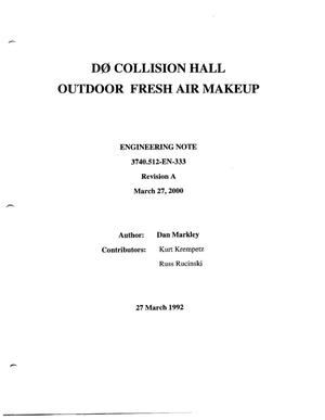D0 Collision Hall Outdoor Fresh Air Makeup