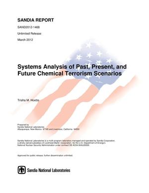 Systems analysis of past, present, and future chemical terrorism scenarios.