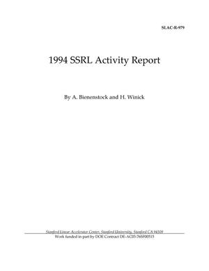 1994 SSRL Activity Report