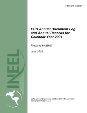 PCB Annual Document Log and Annual Records for Cal