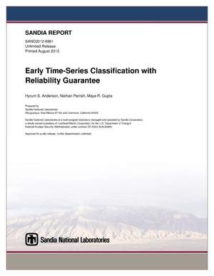 Early time-series classification with reliability guarantee.
