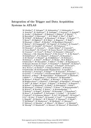 Integration of the Trigger and Data Acquisition Systems in ATLAS