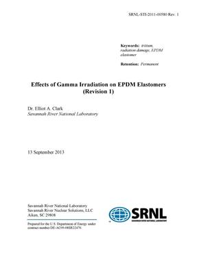 EFFECTS OF GAMMA IRRADIATION ON EPDM ELASTOMERS (REVISION 1)