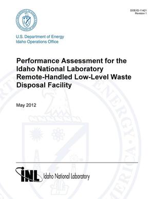 Performance Assessment for the Idaho National Laboratory Remote-Handled Low-Level Waste Disposal Facility