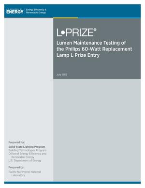 Lumen Maintenance Testing of the Philips 60-Watt Replacement Lamp L Prize Entry