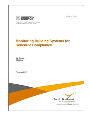 Monitoring Building Systems for Schedule Compliance