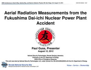 Aerial Radiation Measurements from the Fukushima Dai-ichi Nuclear Power Plant Accident