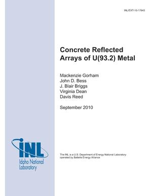 CONCRETE REFLECTED ARRAYS OF U(93.2) METAL