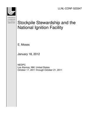 Stockpile Stewardship and the National Ignition Facility