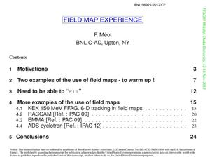 Field map experience