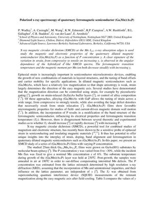 Polarized x-ray spectroscopy of quaternary ferromagnetic semiconductor (Ga,Mn)(As,P)