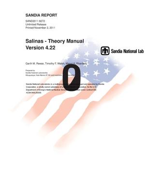 Salinas : theory manual.