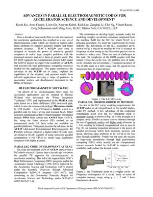 Advances in Parallel Electromagnetic Codes for Accelerator Science and Development