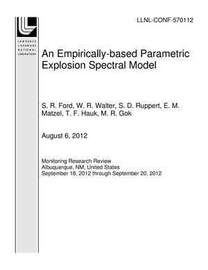 An Empirically-based Parametric Explosion Spectral Model