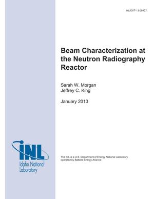Beam Characterization at the Neutron Radiography Facility