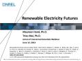 Presentation: Renewable Electricity Futures