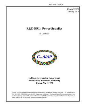Energy Recovery Linac: Power Supplies
