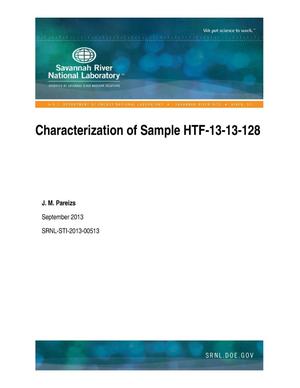 Characterization Of Sample HTF-13-13-128