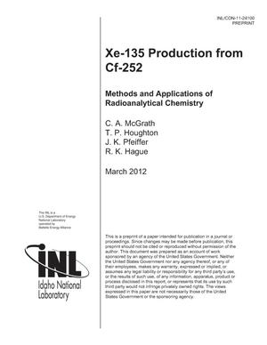 Xe-135 Production from Cf-252