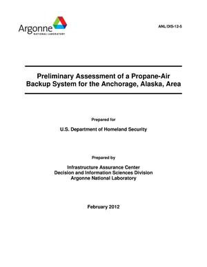 Preliminary Assessment of a Propane-Air Backup System for the Anchorage, Alaska Area