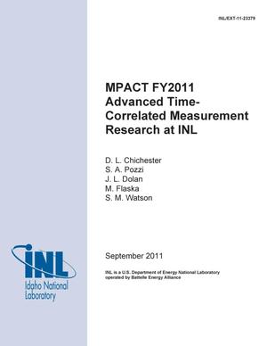 MPACT FY2011 Advanced Time-Correlated Measurement Research at INL