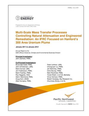 Multi-Scale Mass Transfer Processes Controlling Natural Attenuation and Engineered Remediation: An IFRC Focused on Hanford’s 300 Area Uranium Plume January 2011 to January 2012