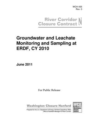 Groundwater and Leachate Monitoring and Sampling at ERDF, CY 2010
