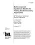 Article: Multicomponent Equilibrium Models for Testing Geot