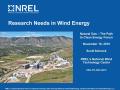 Presentation: Research Needs in Wind Energy