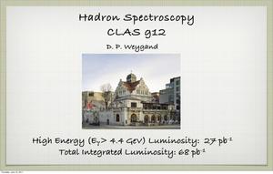 Hadron Spectroscopy Program with CLAS g12