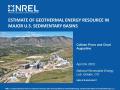 Presentation: Estimate of Geothermal Energy Resource in Major U.S. Sedimentary Basi…