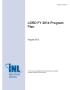Report: LDRD FY 2014 Program Plan