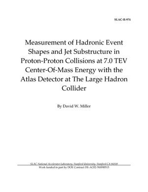 Measurement of Hadronic Event Shapes and Jet Substructure in Proton-Proton Collisions at 7.0 TeV Center-of-Mass Energy with the ATLAS Detector at the Large Hadron Collider