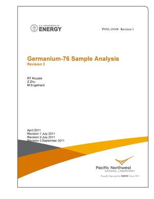 Germanium-76 Sample Analysis: Revision 3